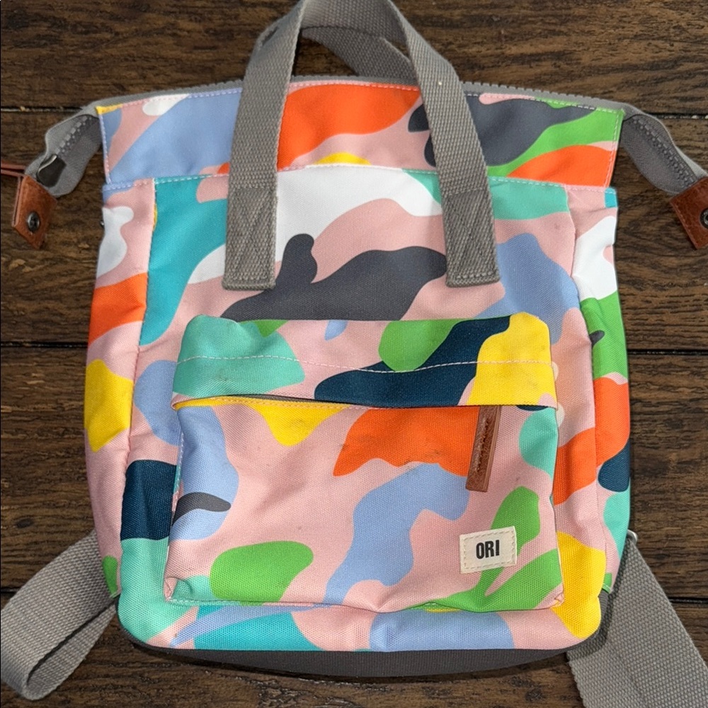 Bantry B Colorful Camouflage Backpack from ORI London